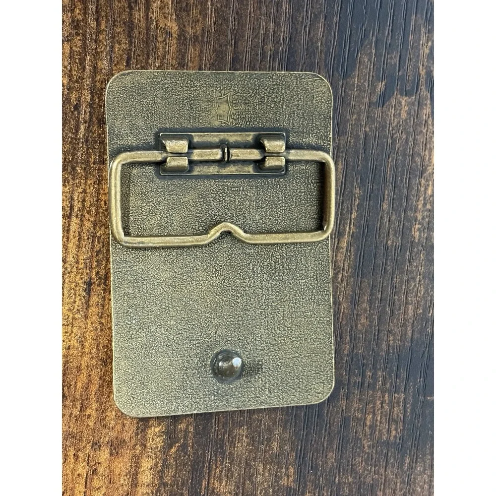 Vintage From Now On All You Need is Dyfonate Belt Buckle Brass‎ Agriculture USA